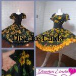 Vestido Huasa competición diseñado en bistrech