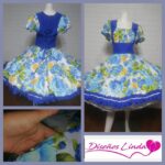 Vestido Huasa competición diseñado en crea 100% algodón