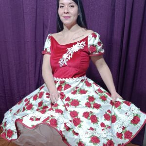 Vestido Huasa algodón americano