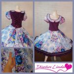 Vestido Huasa competición diseñado en piel de durazno, Vistrech