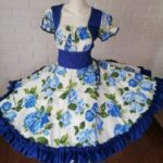 Vestido Huasa competición diseñado en crea 100% algodon